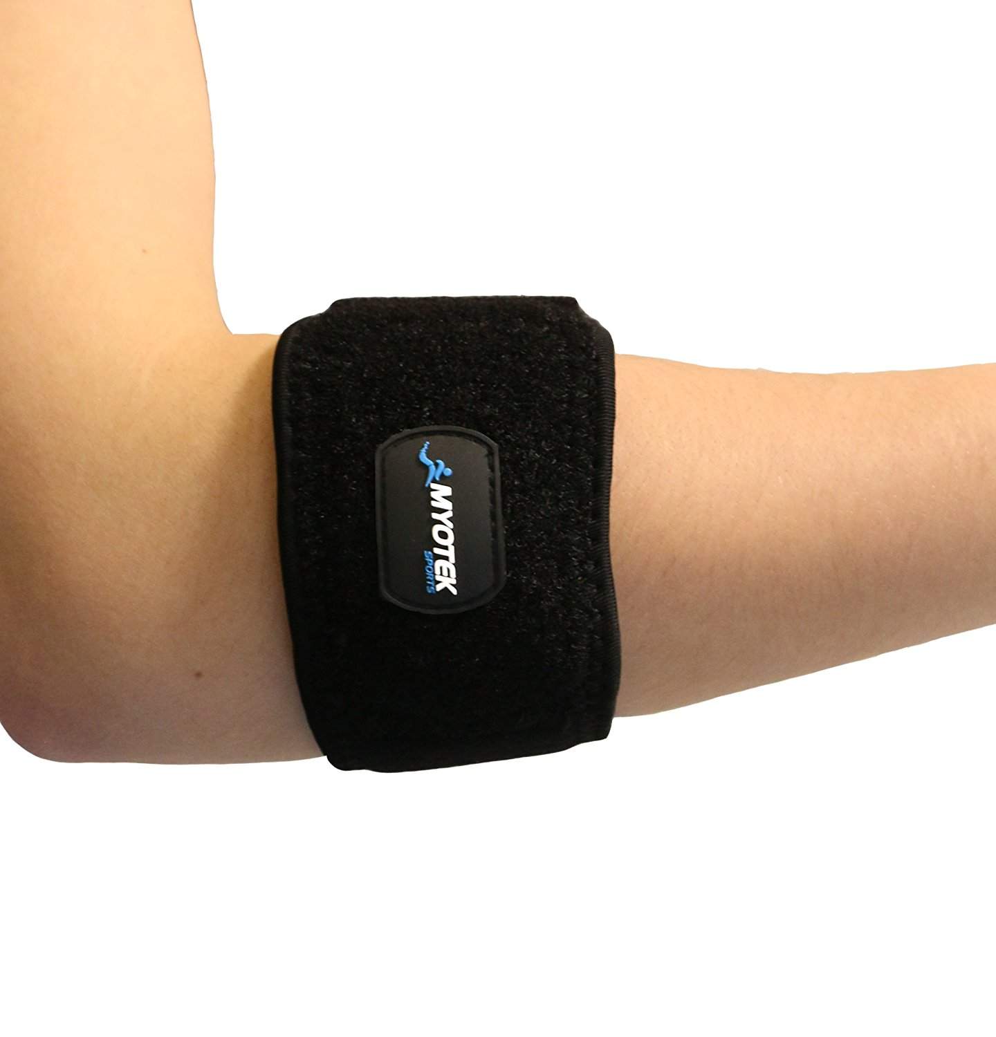 Buy Myotek Tennis Elbow Support Brace With Neoprene Gel Pad Pain Relief For Tendonitis Tennis And Golfers Elbow Bonus Wrist Sweatband And Instructional Eguide Included One Size Fits Most