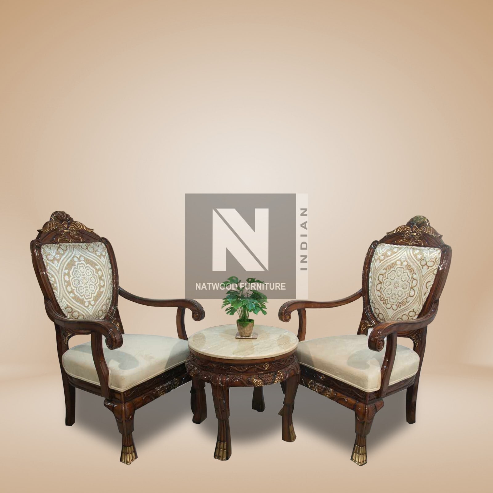 Coffee Table Chair Set For Bedroom Natwood Bed Room Chairs Set In