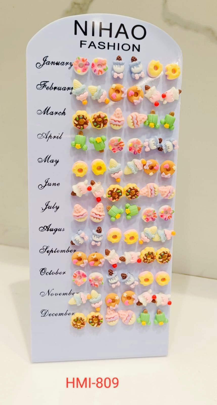 Nihao Fashion Designer Colourfull Stud Earrings (HMI-809) in