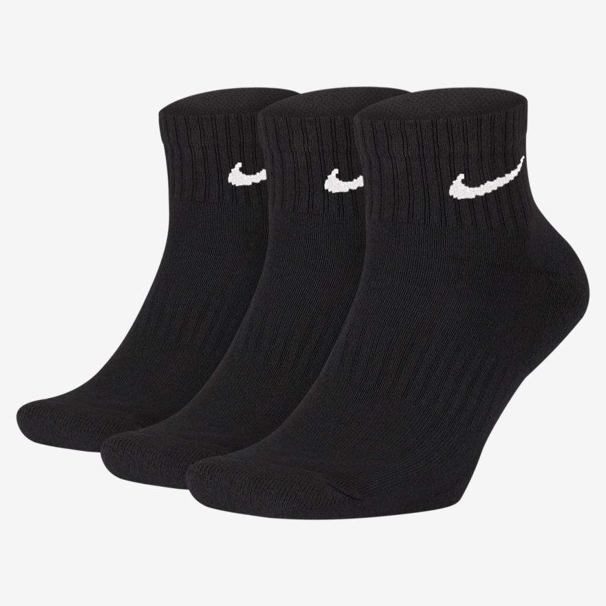 Nike Everyday Cushion Ankle Mens Socks (Size: M, Black, 12477096