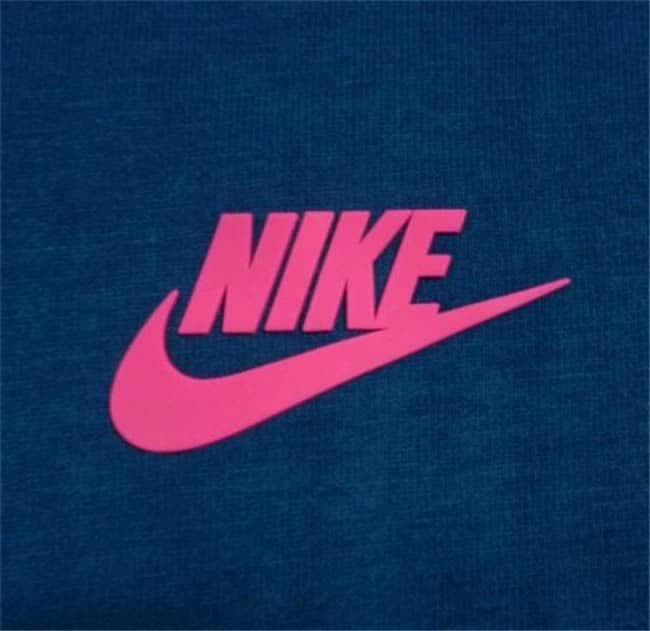 pink nike tick