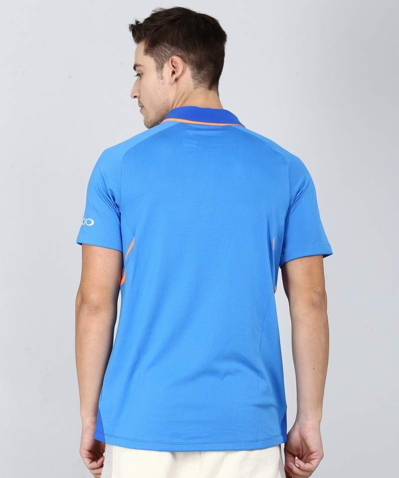 Nike Printed Men's Polo Neck Blue T-Shirt (XL) in Hyderabad at