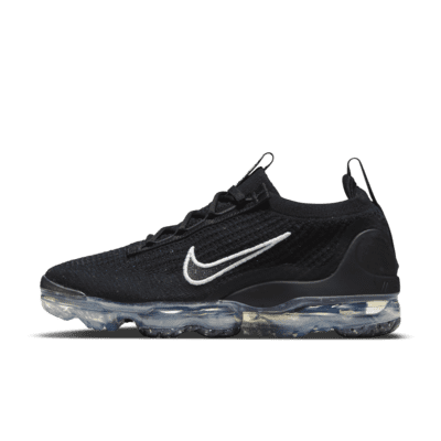 Nike Womens Air Vapormax 2021 Fk Shoe (Black/Metallic Silver/White