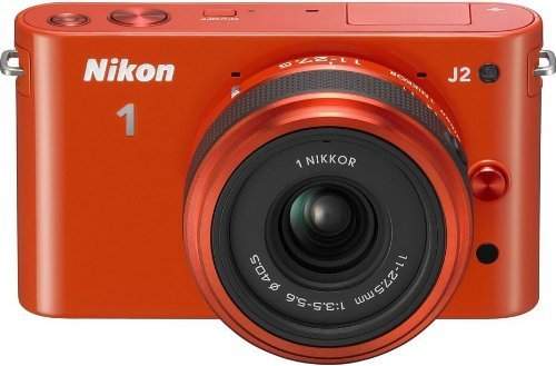Nikon J2 MP HD Camera with Lens (Orange