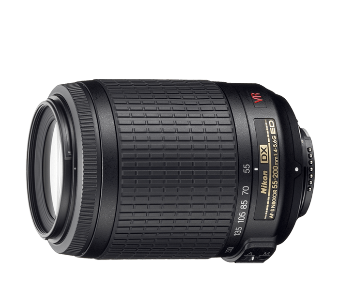 Nikon Af-S Dx Vr Zoom-Nikkor 55-200Mm F/4-5.6G If-Ed Camera Lenses 