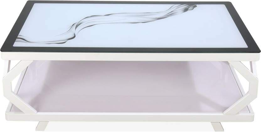 Buy Nilkamal Ieliscentblwhi Elisa Glass Coffee Table White Features Price Reviews Online In India Justdial