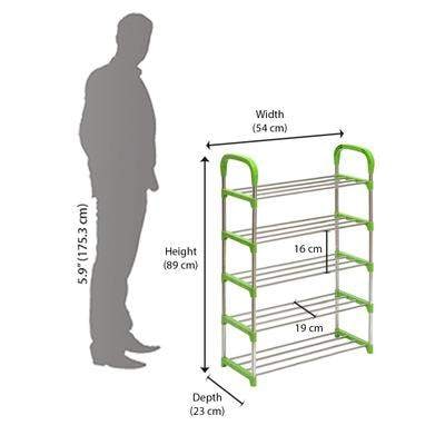 NILKAMAL Proxima Layer Iron Shoe Rack Green in Delhi at