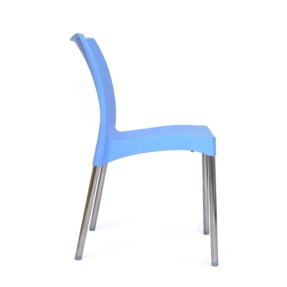 NILKAMAL Novella NS07 Stainless Steel Chair (Blue) in Meerut at