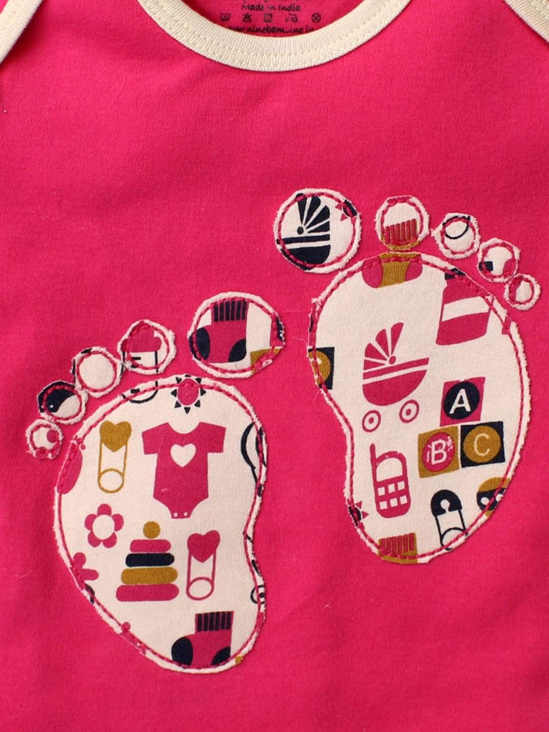 Nino Bambino NBBGSS18467-3-6M 100% Pure Organic Cotton Round Neck