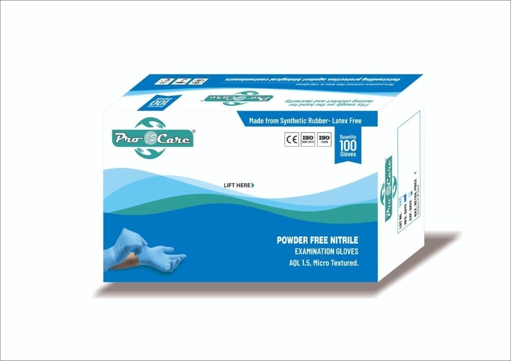 Nitrile Examination Gloves Large in Indore at ₹ ₹ 800 Pc