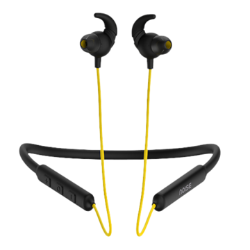 Noise Tune ACTIVE Bluetooth Neckband Earphones with Mic Pop Yellow