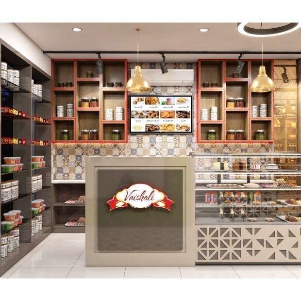 Non Turnkey Project Interior Designing Services For Bakery Shop in