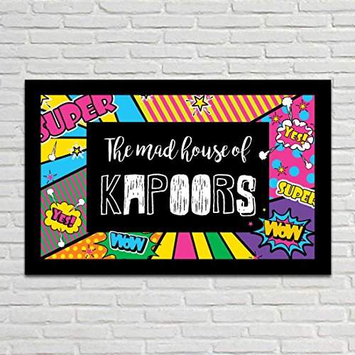 Buy Nutcase Personalized Wooden Name Plate Customised Designer Nameplate Made Of Pine Wood Mad House Quirky Features Price Reviews Online In India Justdial