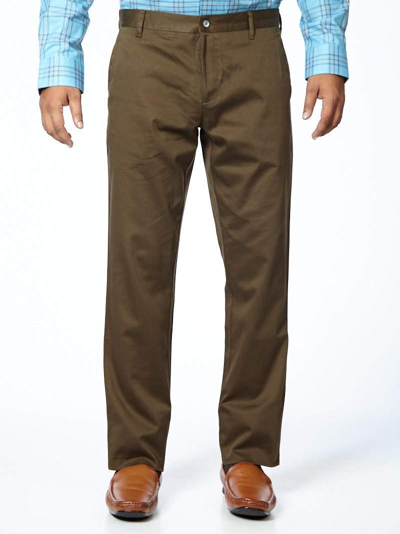 Otto OC3X92 Olive Boston Casual Men's Trousers (Size: 28, OC867738