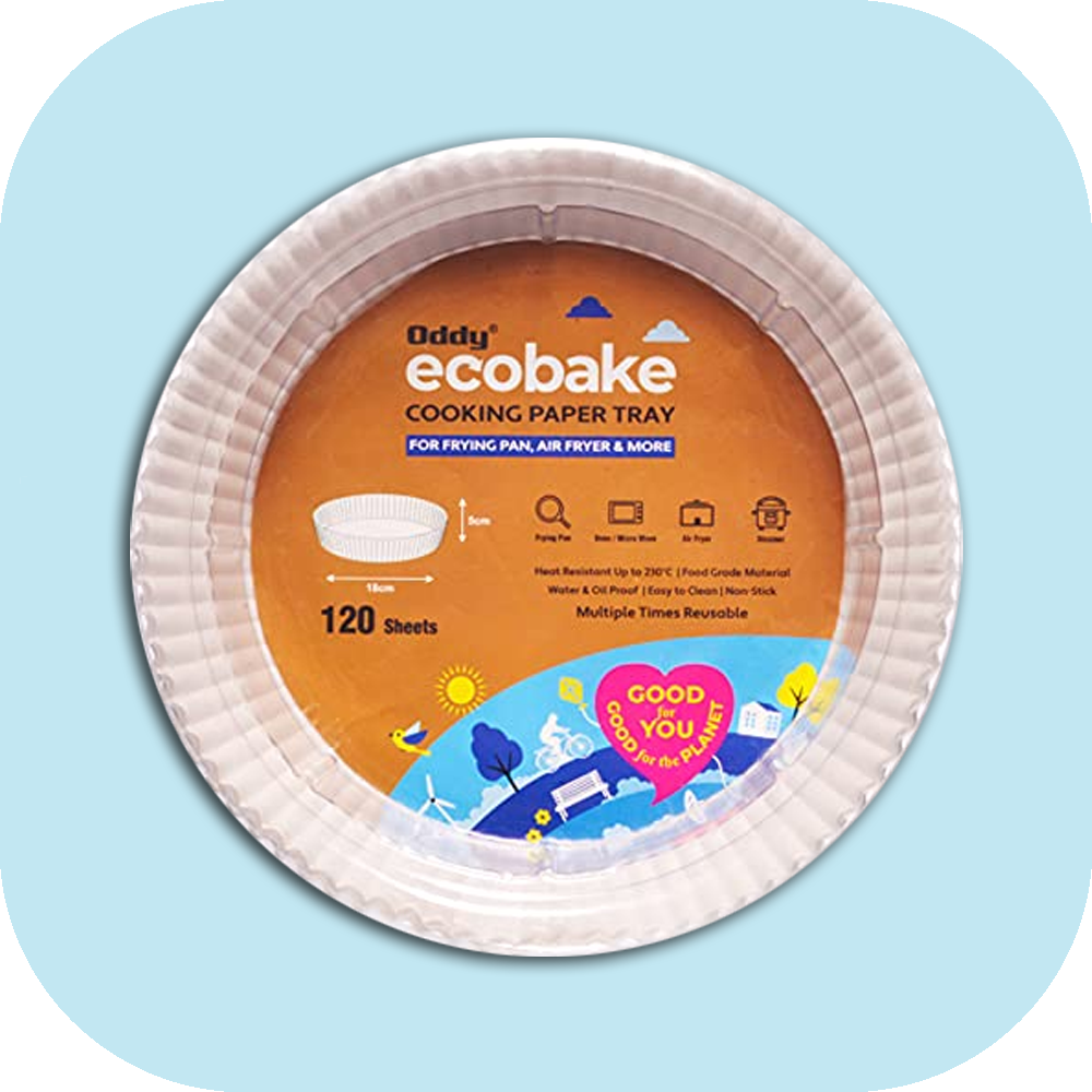 Oddy Uniwrap Ecobake Baking and Cooking Liner Trays &ndash White