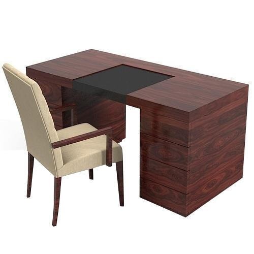 Office Table Chair Set Brown 50x100x75 Cm in Bangalore at