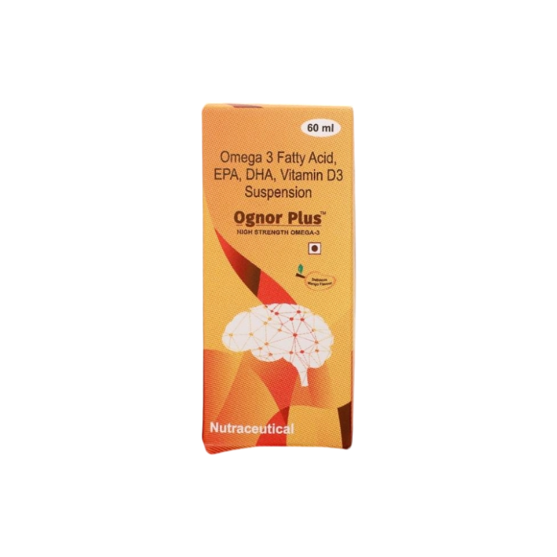 Ognor Plus Omega Fatty Acid Vitamin D3 Syrup, Pack Size- 60 Ml