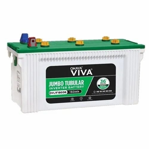 Okaya VIVA Jumbo Tubular Inverter Batteries (OVJT18036, 150 AH) in