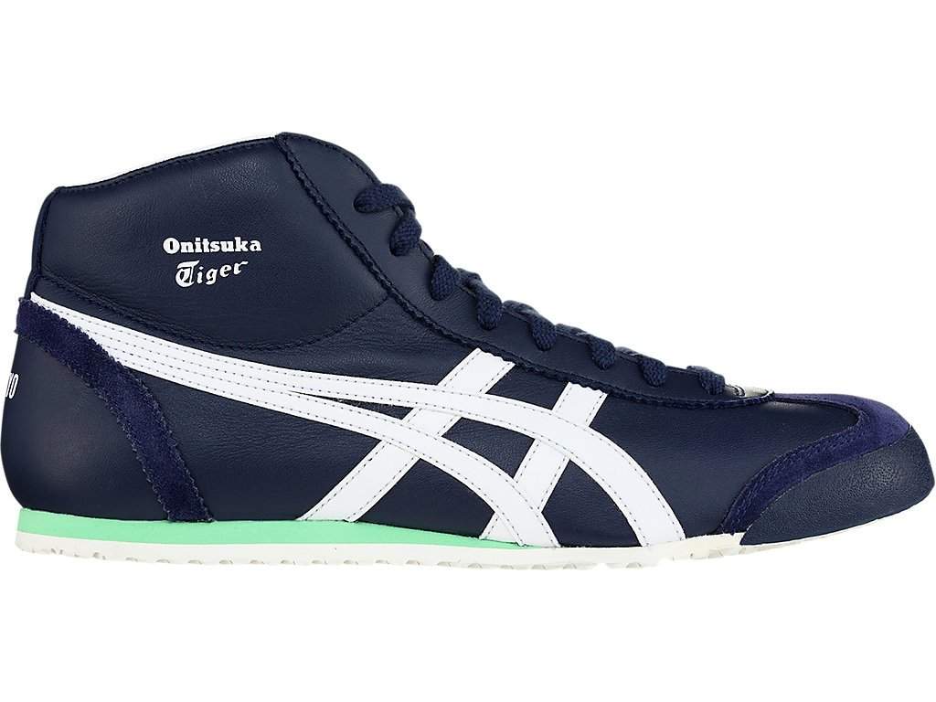 Ajio Star Print Shoes Onitsuka Tiger Mexico Mid Runner Mens