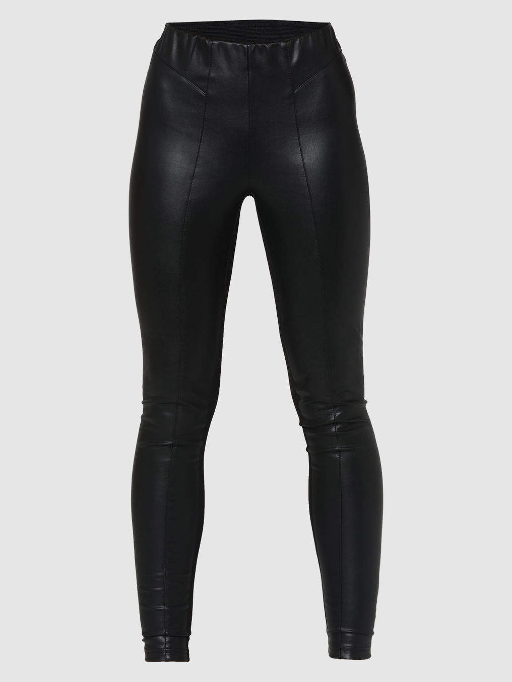 ONLY Black Faux Leather Skinny Womens Leggings (Size: 40, 15161255