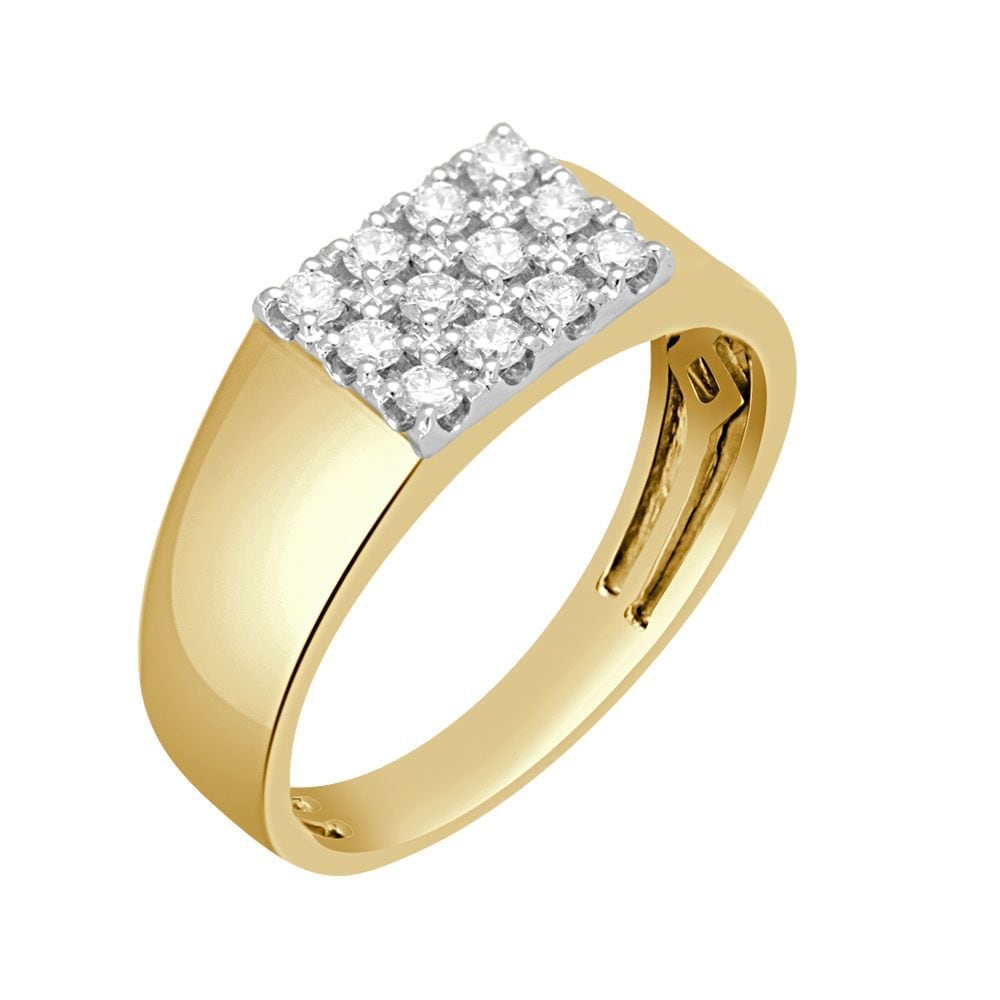Gold Diamond Ring For Men Mens Gold Ring Design 2018 ORRA Square