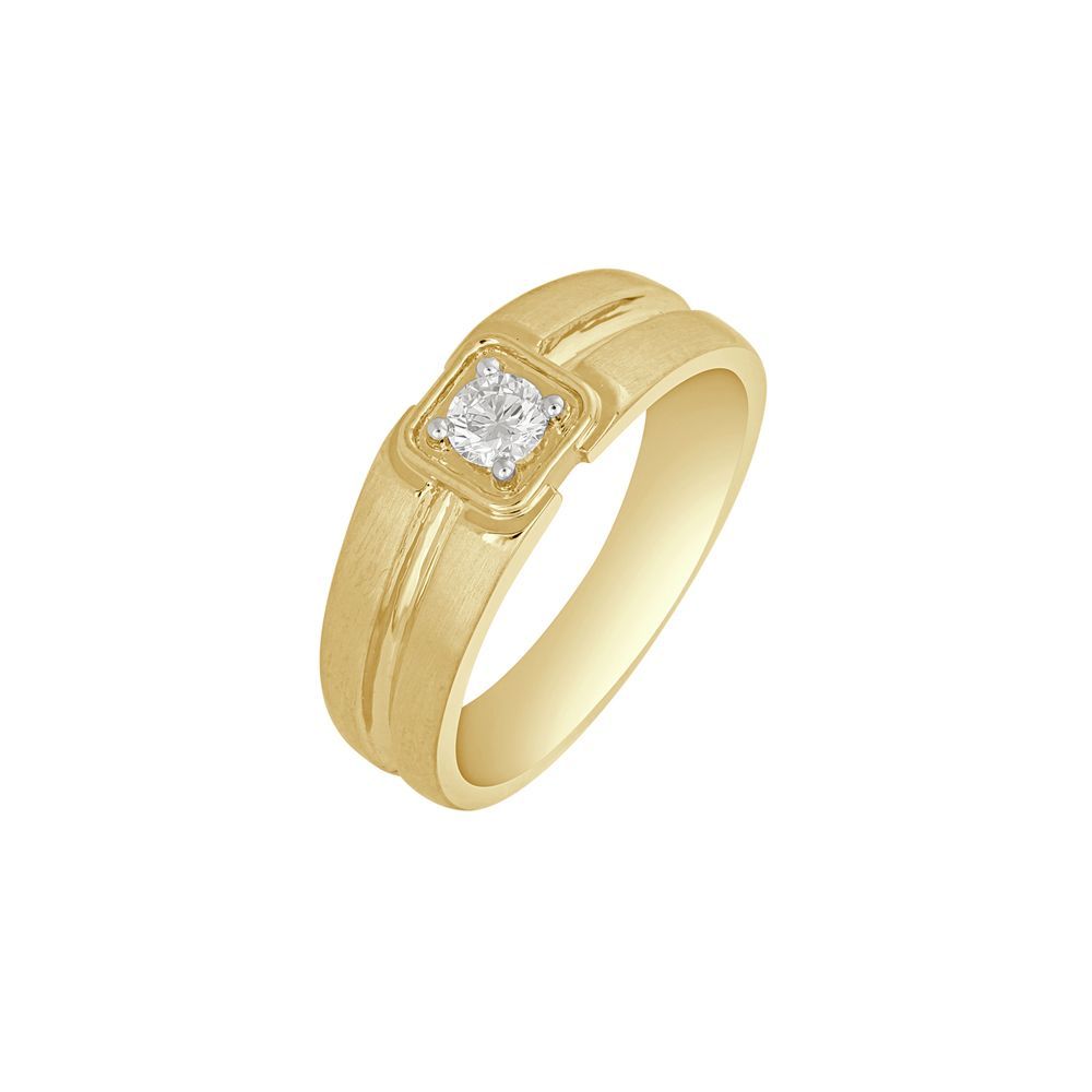 ORRA Subtle 18Kt Yellow Gold Men'S Diamond Finger Ring (WMR23014