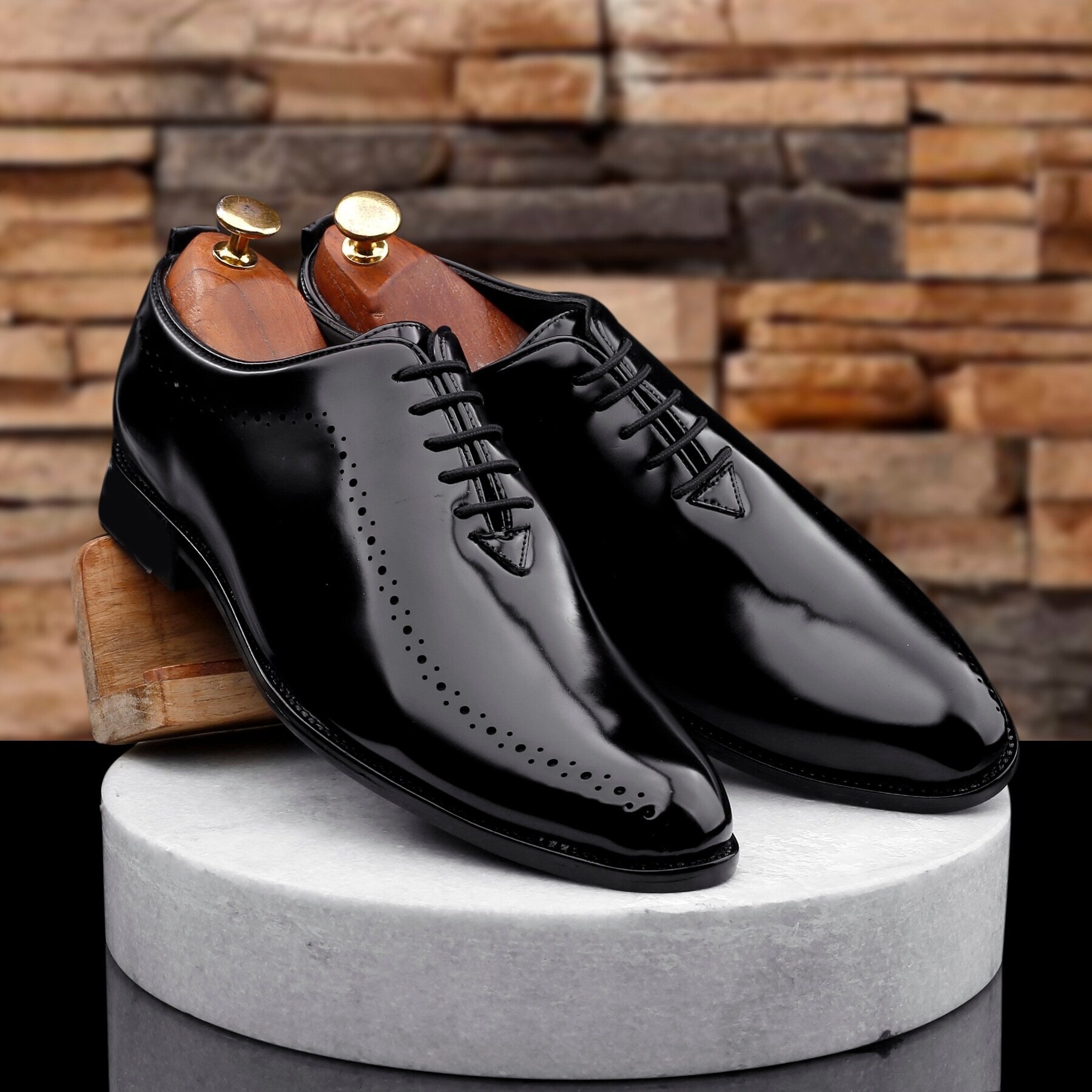PAAKO Party Wear Formal Shoes For Men JKPF190BLK in Agra at