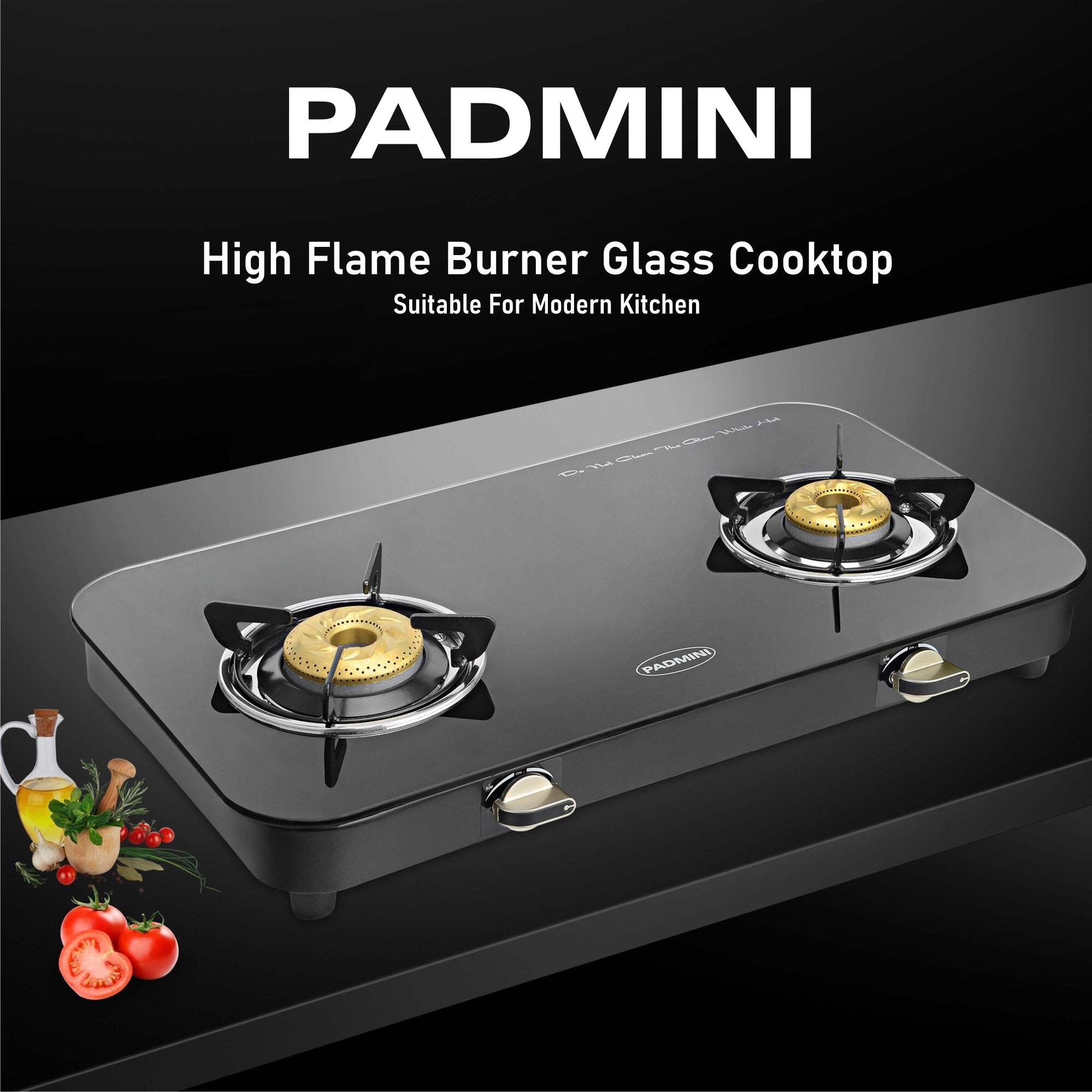 PADMINI Burner Cooktop Gas Stove (2GT DLX, High Flame, Manual