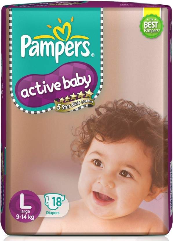 Pampers Active Baby Diaper (0-2 Year, 18 pc) in Hyderabad at