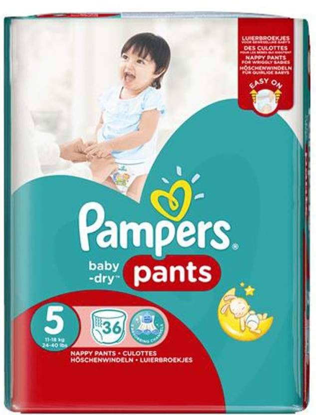 Pampers Baby Dry Pants Diaper (Size 5)36pc Diaper (11-18kg)- S in