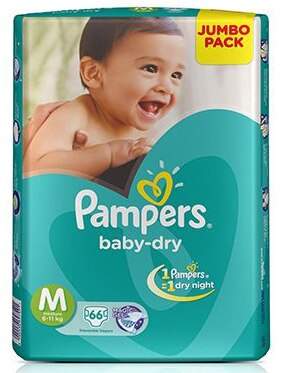 pampers baby dry diapers medium