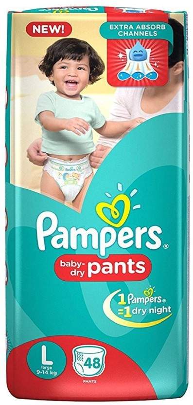 Pampers Pants Style Baby Diaper Large Size 48 Pieces L (48