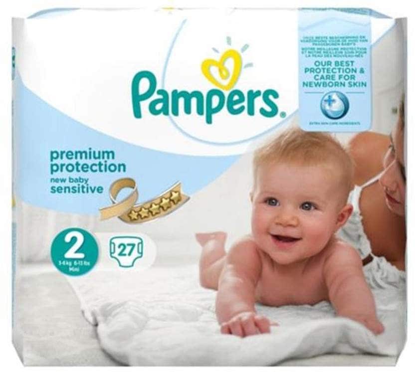 Pampers Premium Protection New Baby Sensitive Diaper (Size