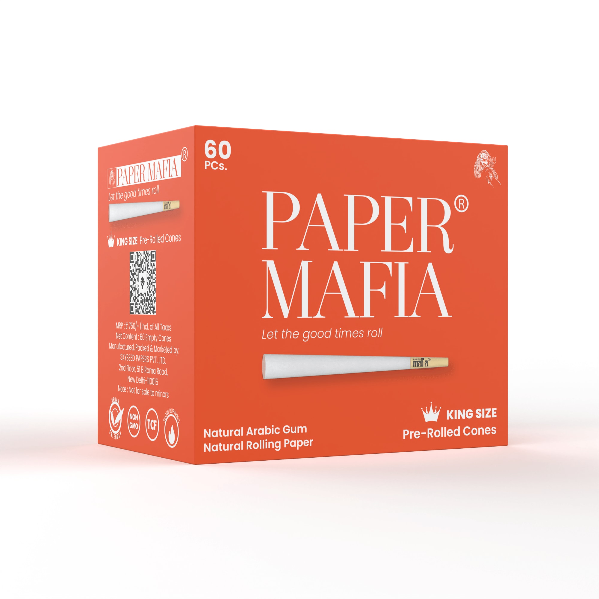 Paper Mafia Pre Rolled Cones Pack of 60 (White Paper) in Delhi at