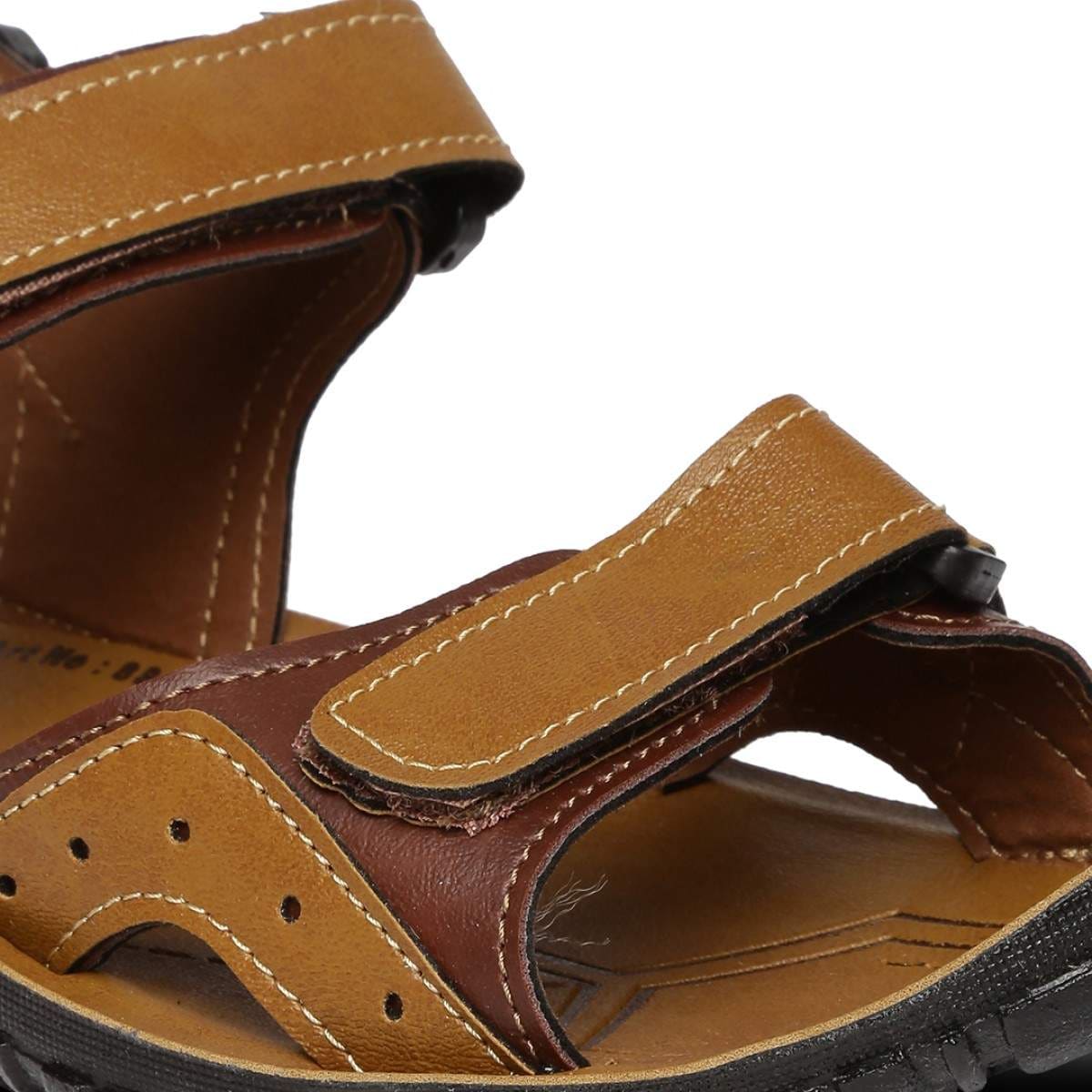 Paragon Tan Floater Sandals Mens 9 Brown Adjustable Strap Sporty Casual 8885 NEW 10-pu8885gtan-10-paragon-brown  main image 2