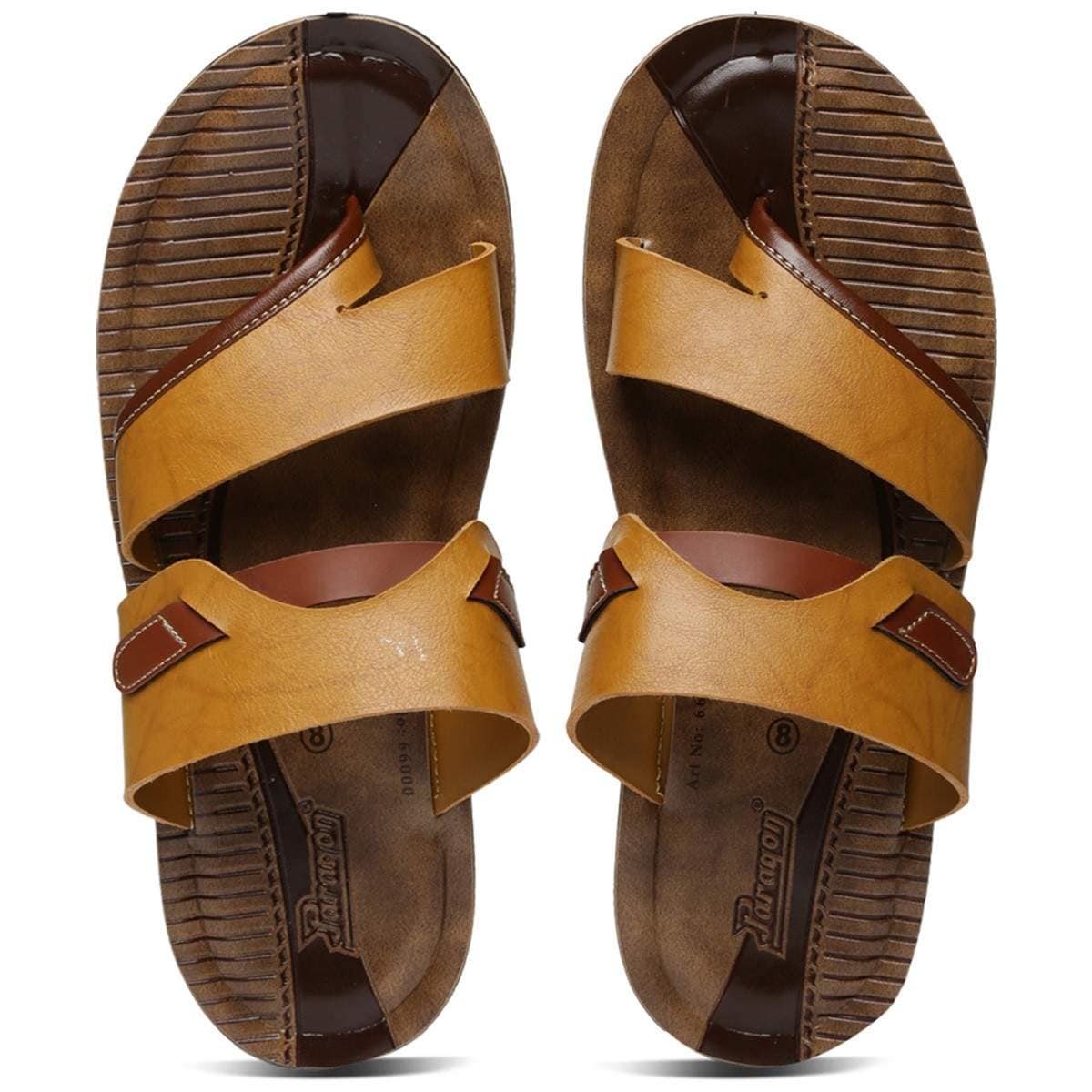 Paragon Mens Brown Vertex Flip-Flops (Pu6600G-Brown) in Kolhapur