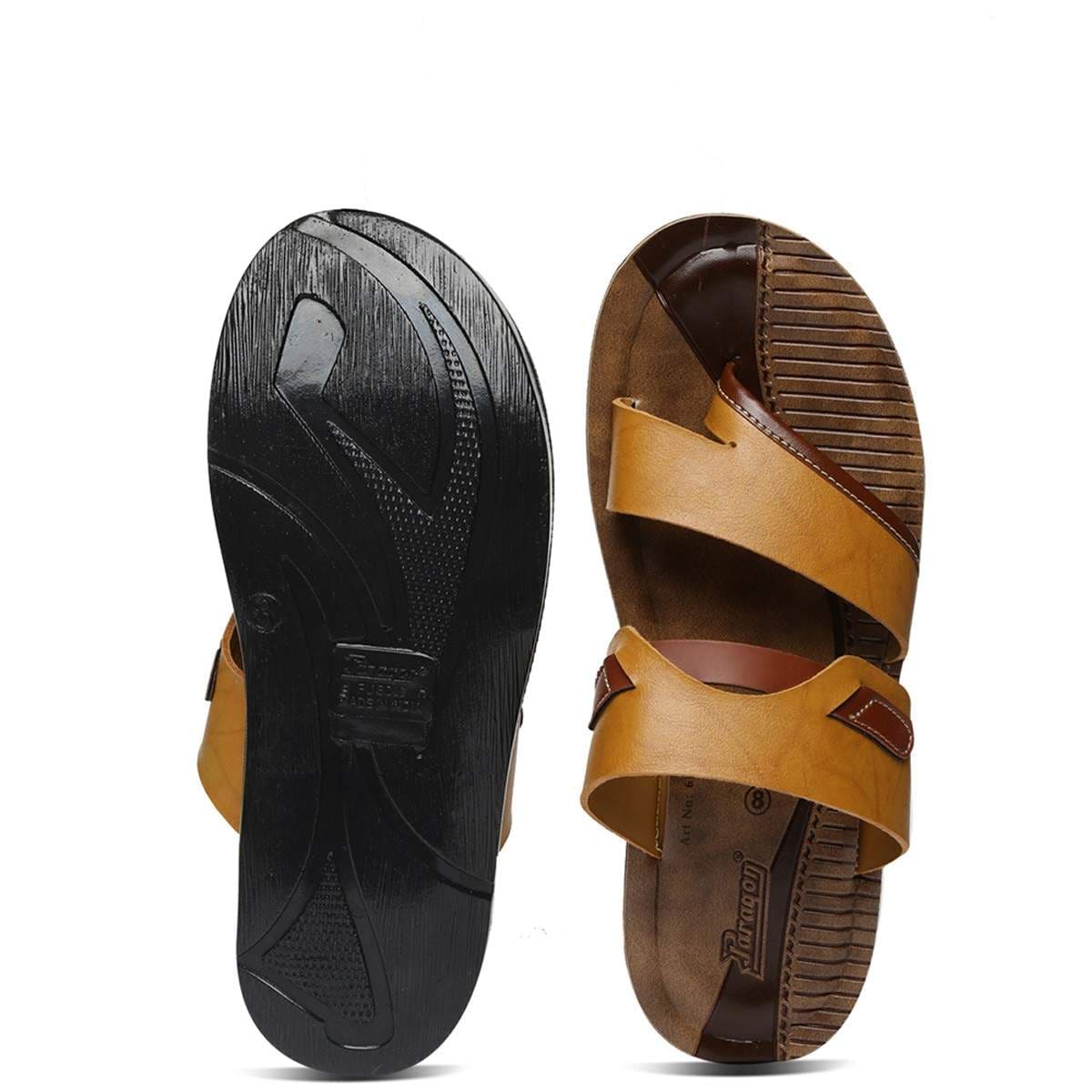 Paragon Chappal Mens Sandals New Models Paragon Mens Brown Vertex