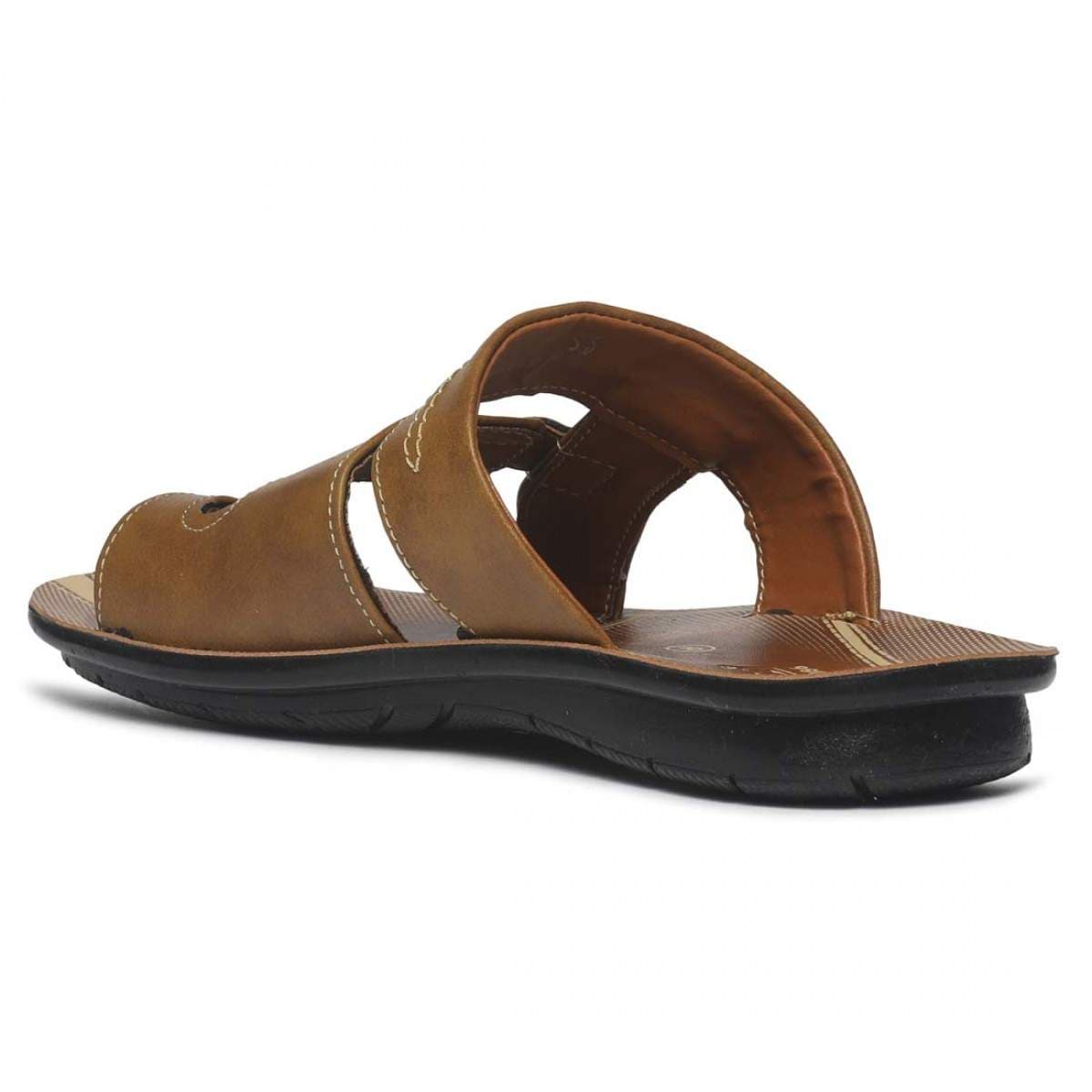 Paragon Mens Tan Vertex Semi Formal Slipper (Pu6793G-Tan) in