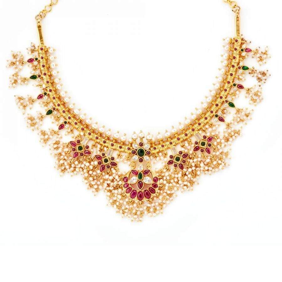 Parijata Gutta Pusalu Necklaces in 