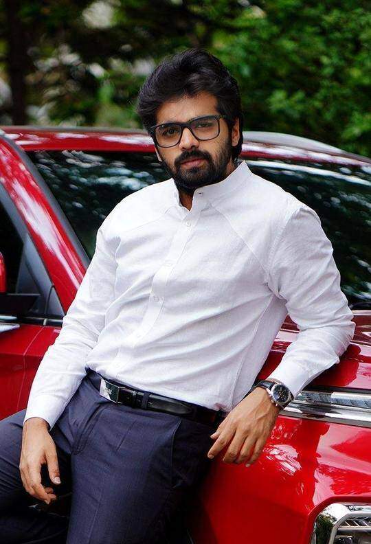 Parker Men's Cotton Tunic Top Navy, Regular Fit, Full Sleeves in