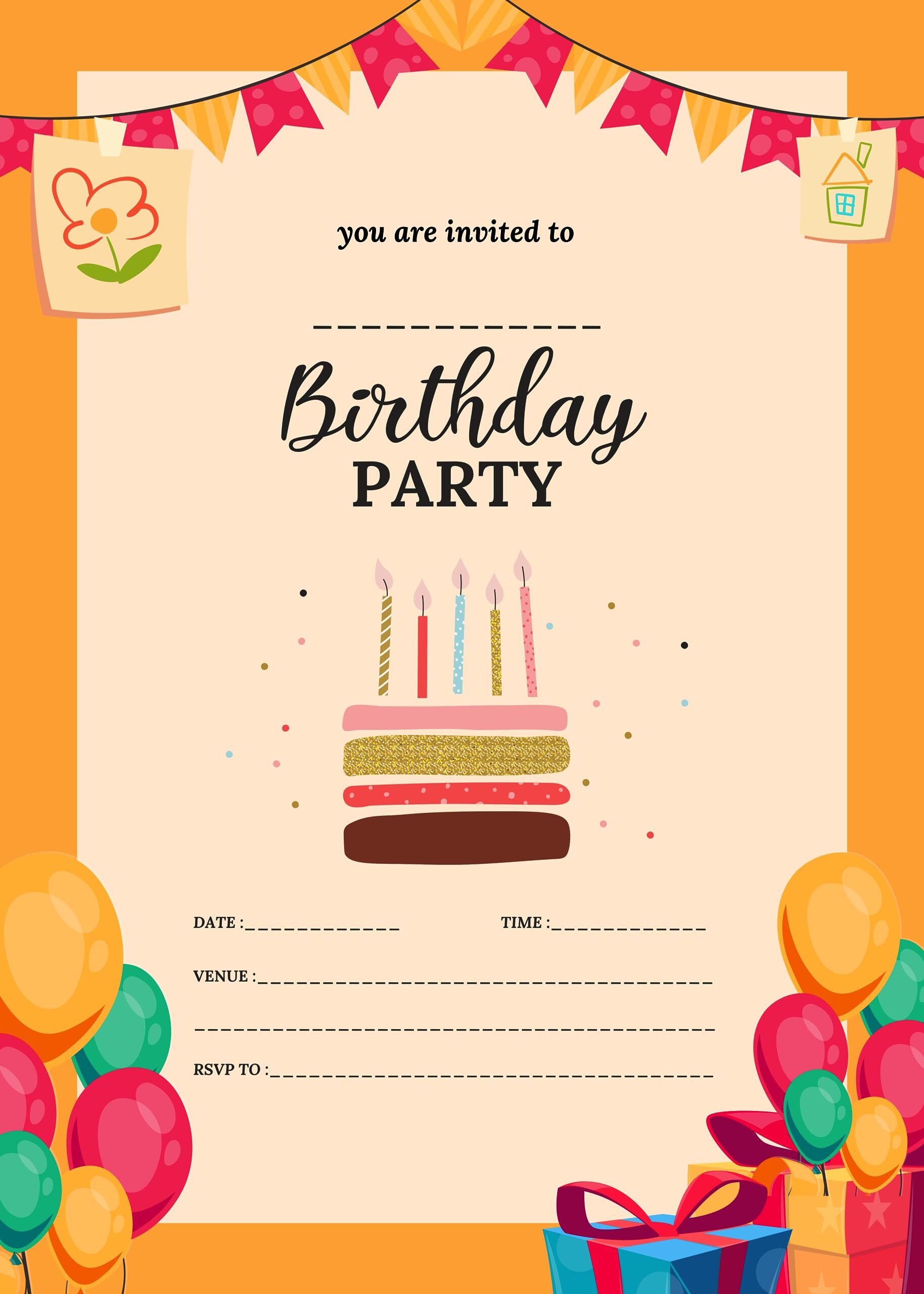 Party Birthday Invitation Card in Ahmedabad at ₹ 10 ₹ 150