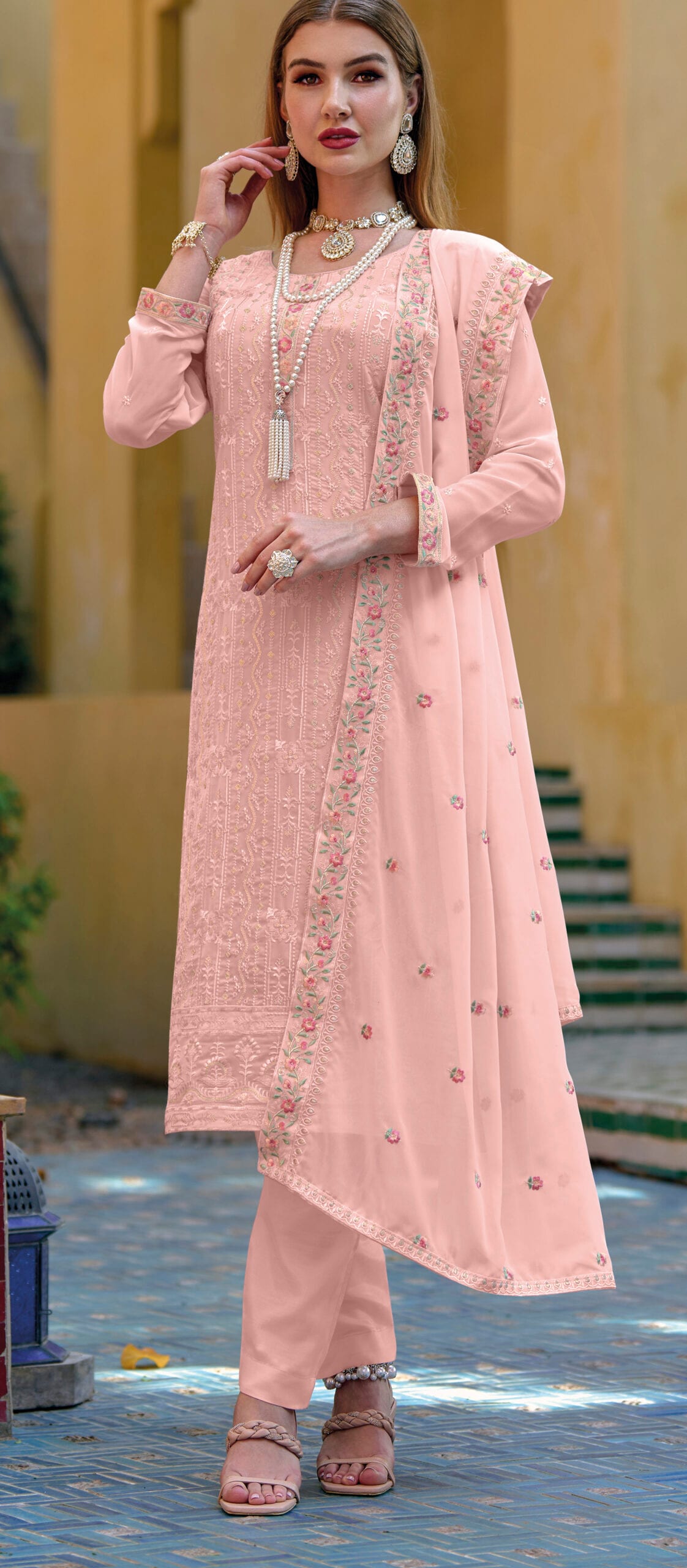 Party Wear Ladies Suit in Surat at ₹ 500 Unit by Nitya Nx