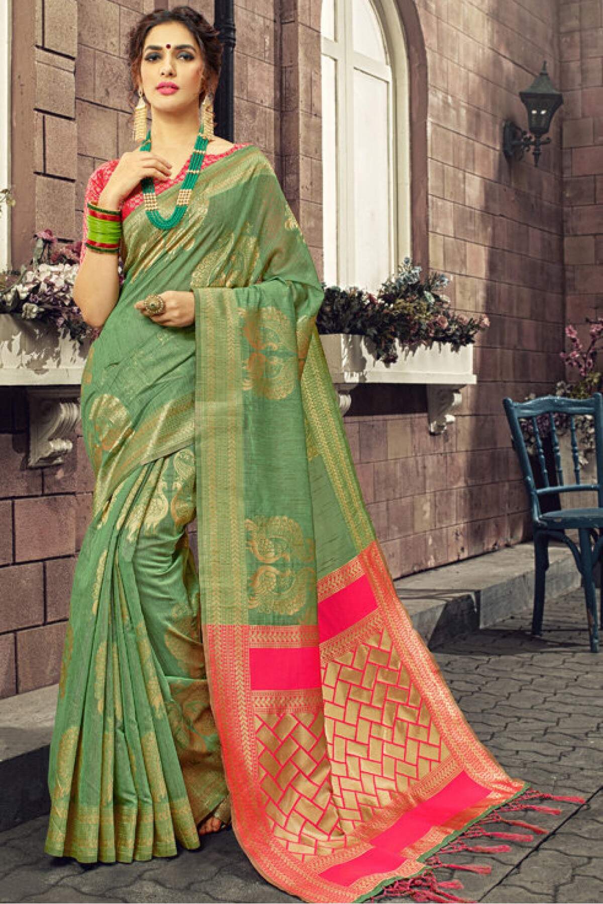 traditional party wear saree