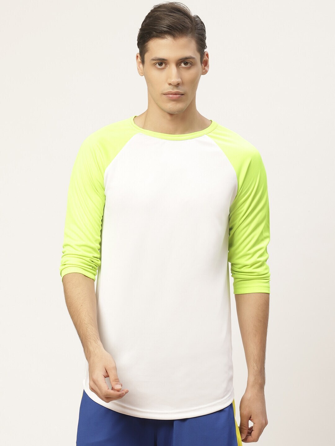 three quarter length sleeve tee shirts
