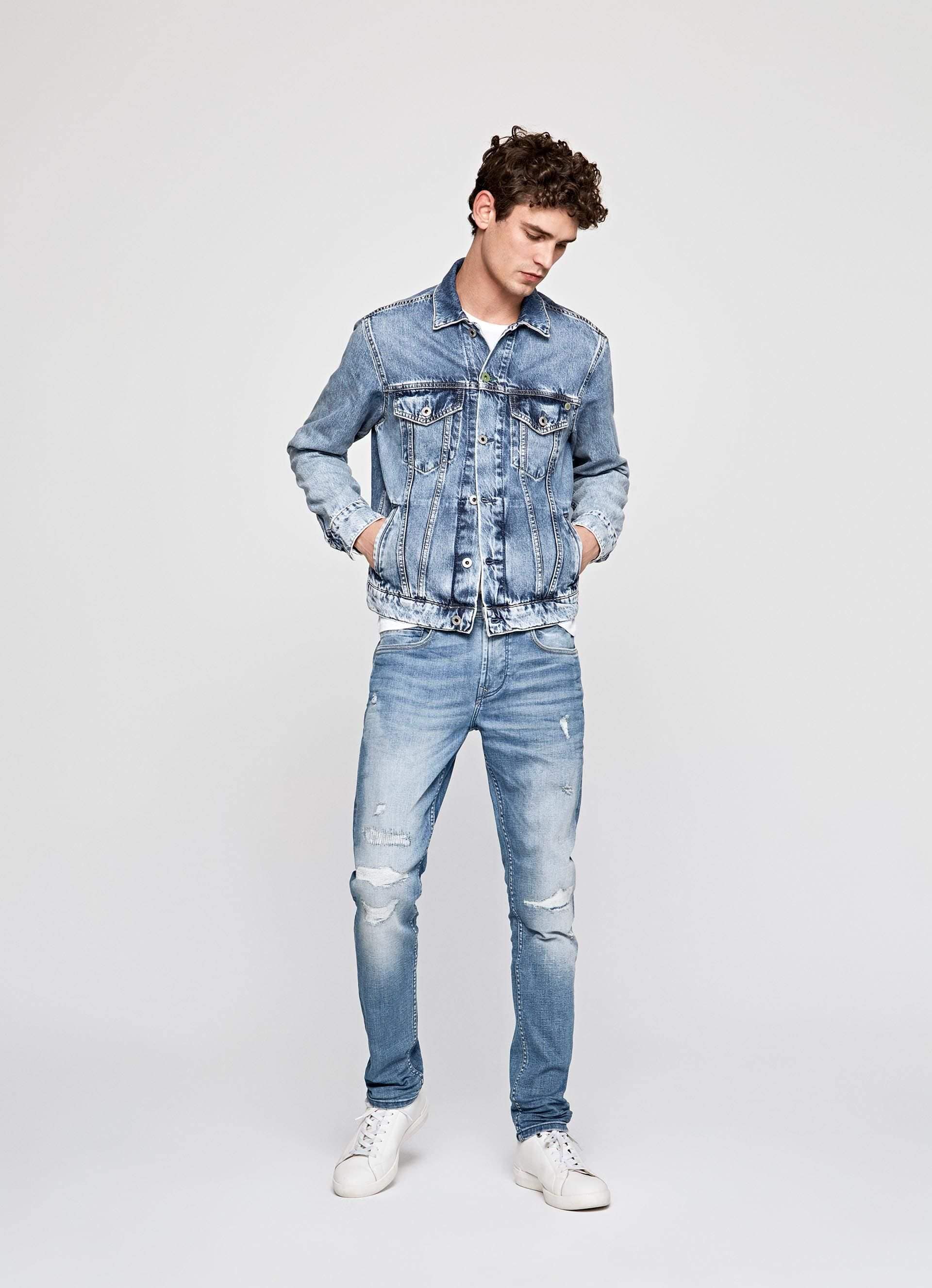 Pepe Jeans Zinc Regular Fit Regular Waist Men's Jeans (Blue, 32