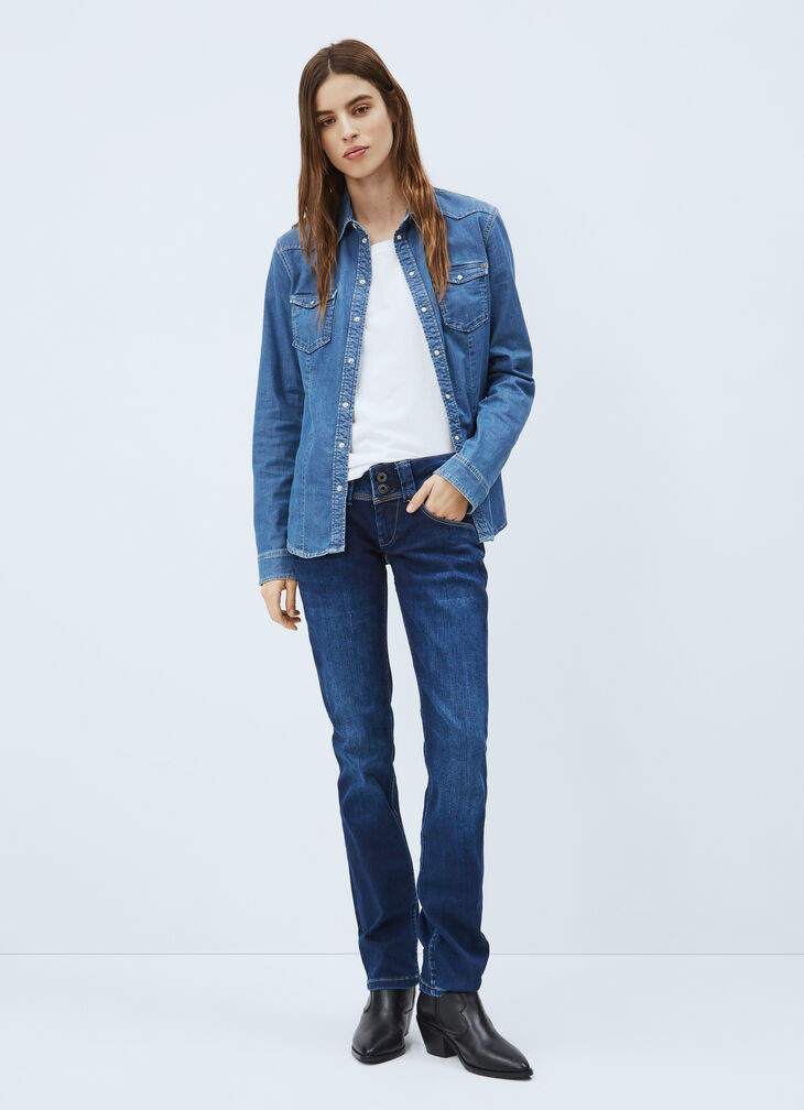 Pepe Jeans PL200029DD6 Cotton Polyester Elastane Women Venus