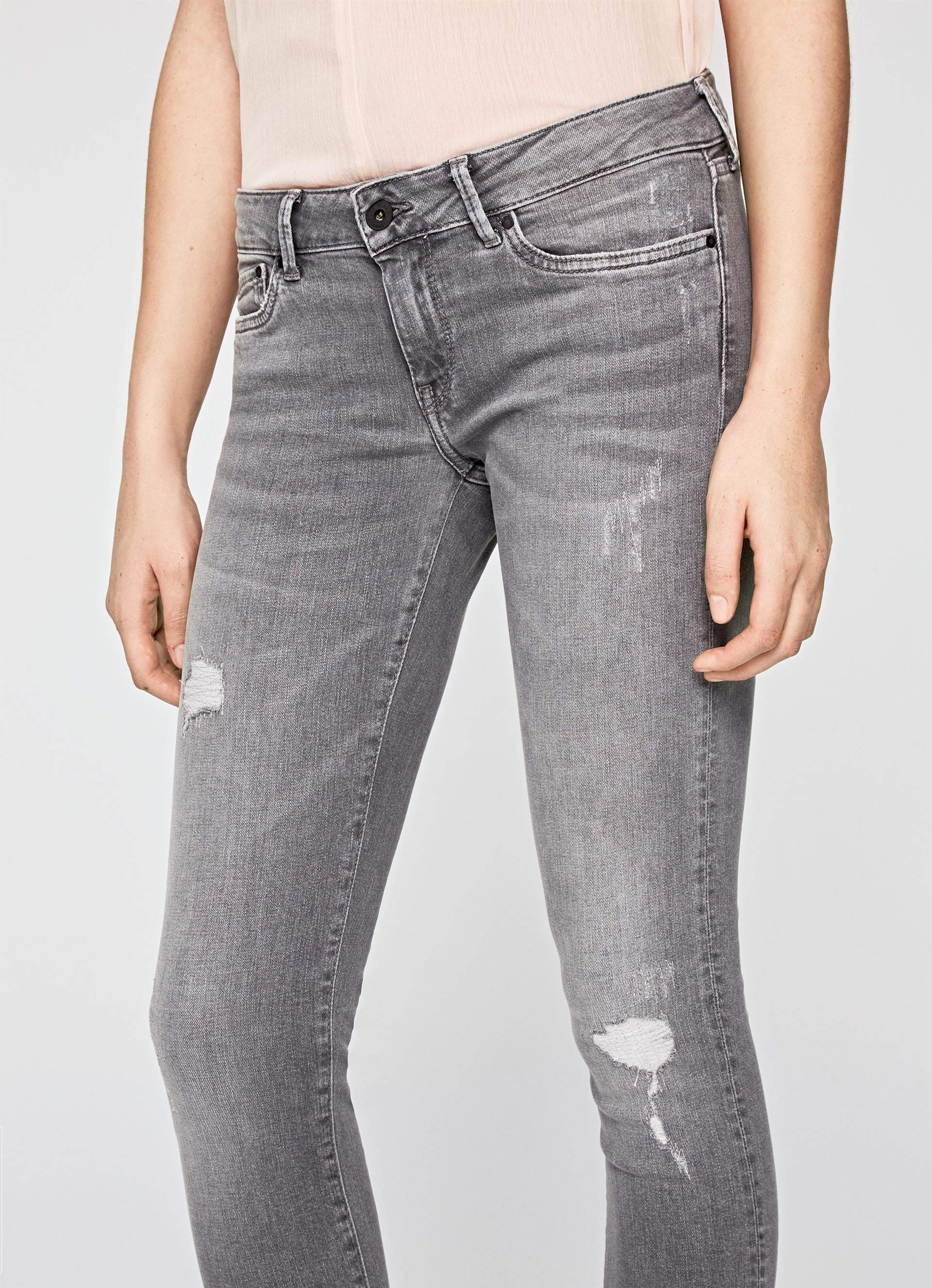 Pepe Jeans PL200025RC8 Women Pixlette Skinny Fit Mid Rise Waist