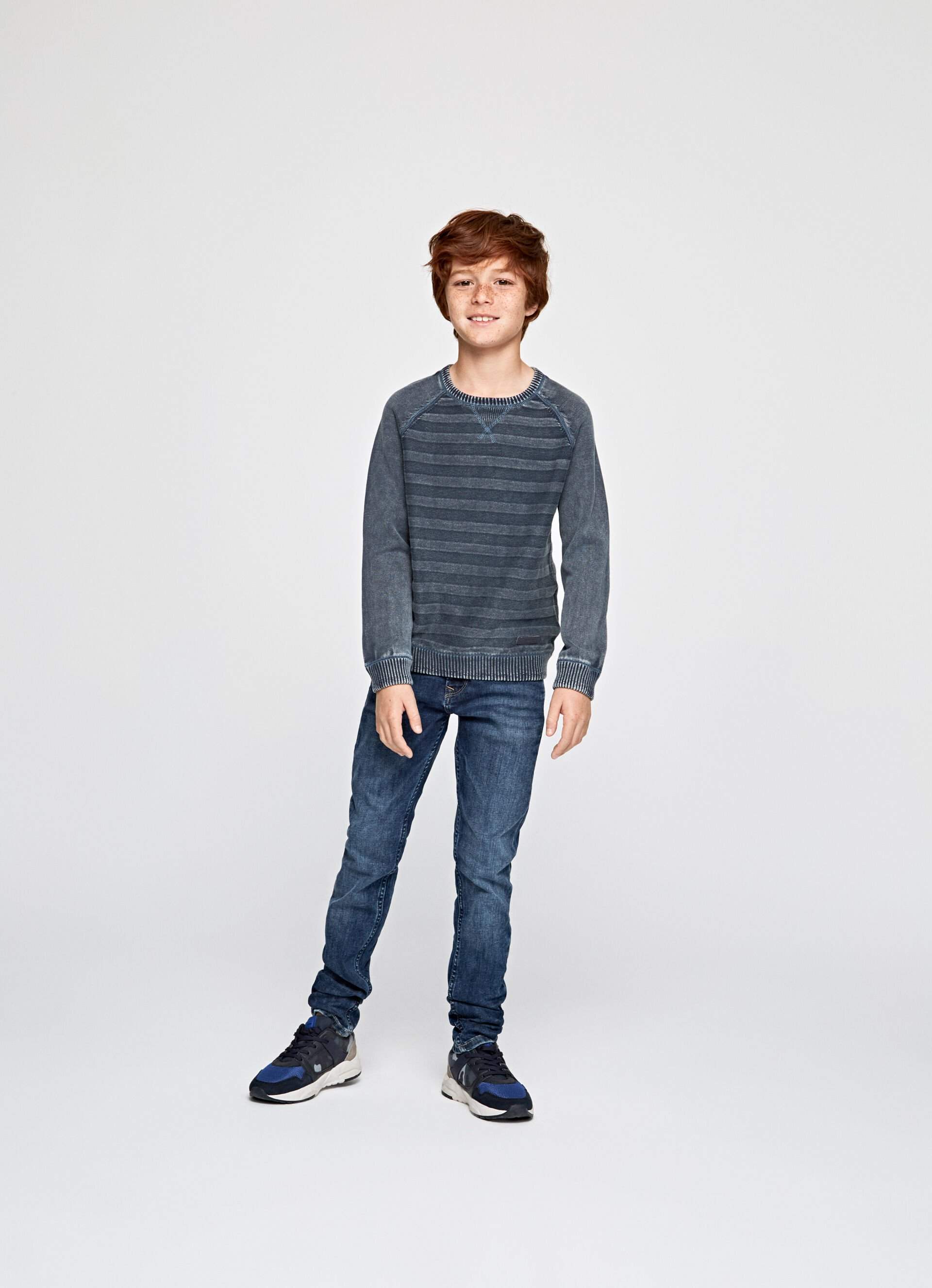 Pepe Jeans Sheridan Texture Jumper [PB700966] Indigo 12 in Delhi at best  price by Pepe Jeans - Justdial