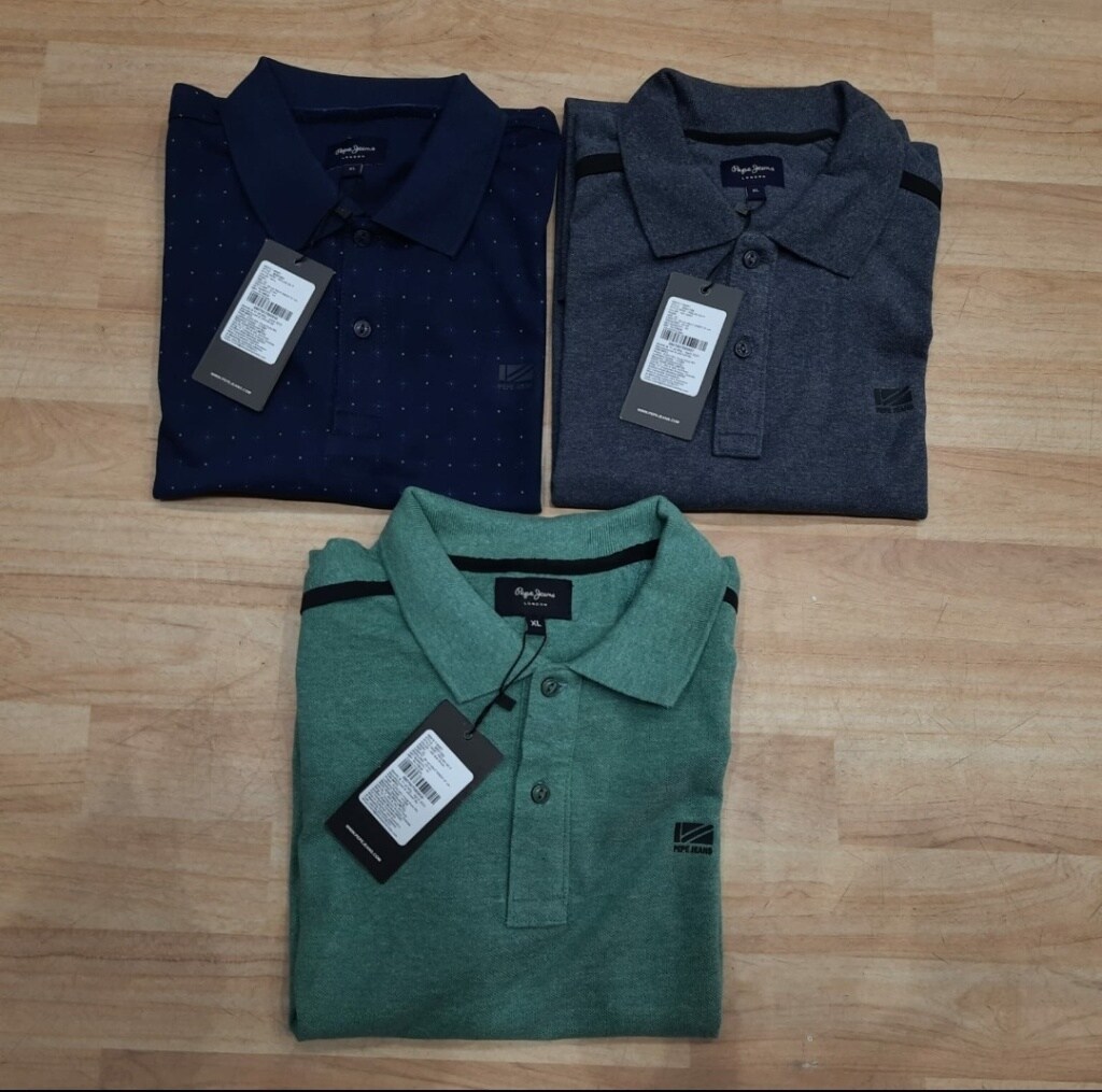 Pepe Men's Plain Cotton T-Shirt, M, Solid Color, Regular Fit in