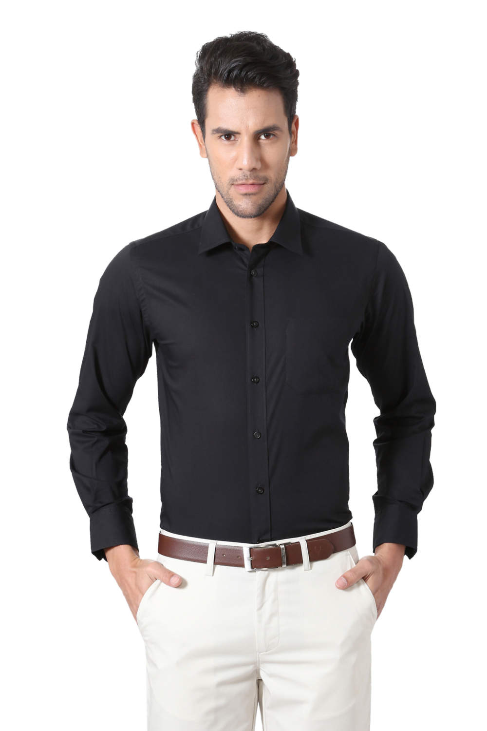 peter england black shirt price
